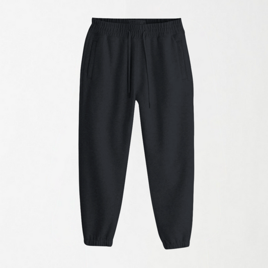 Black Unisex Sweatpants - Fleece (Winter-Friendly)