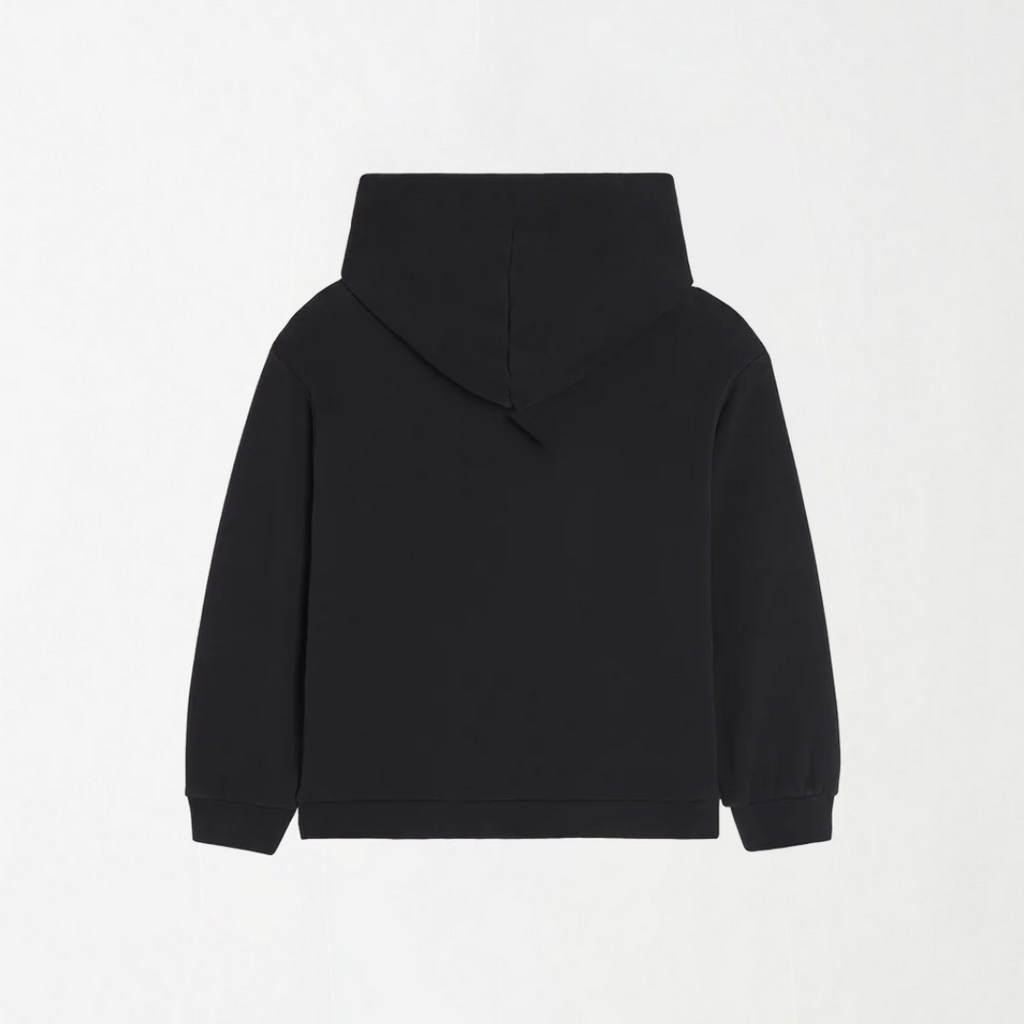 Black Unisex Kids Hoodie