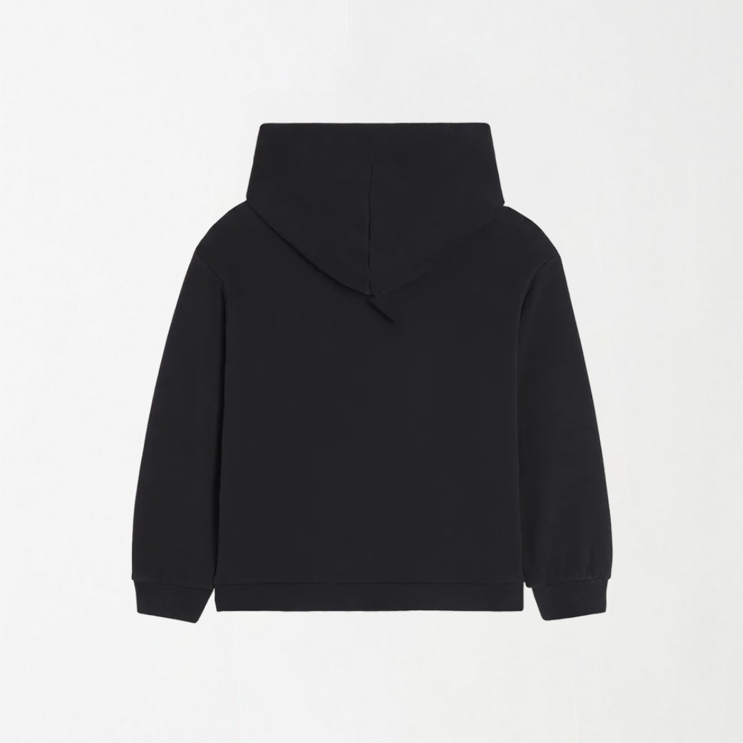 Plain black hoodie kids hot sale