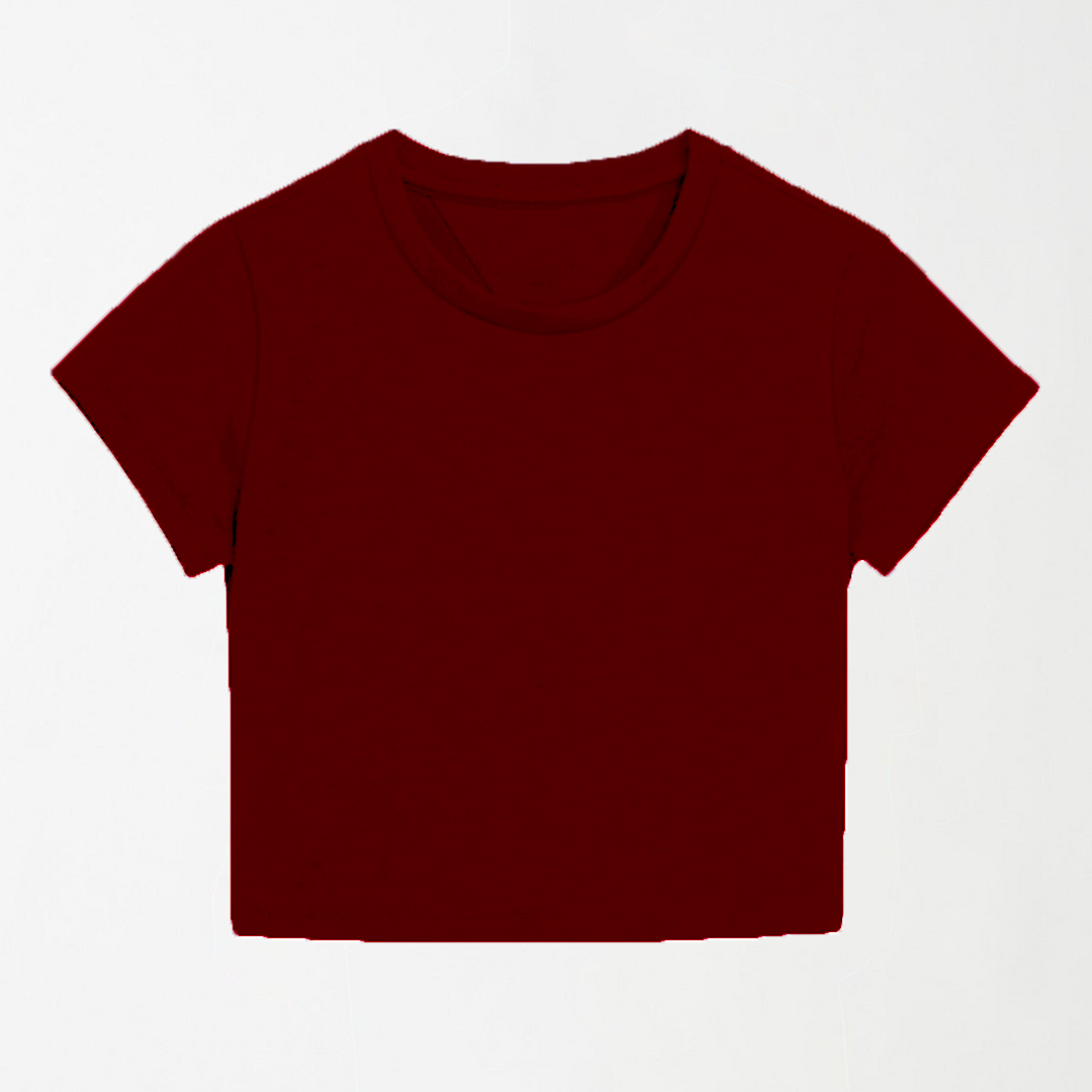 Burgundy Cropped Top