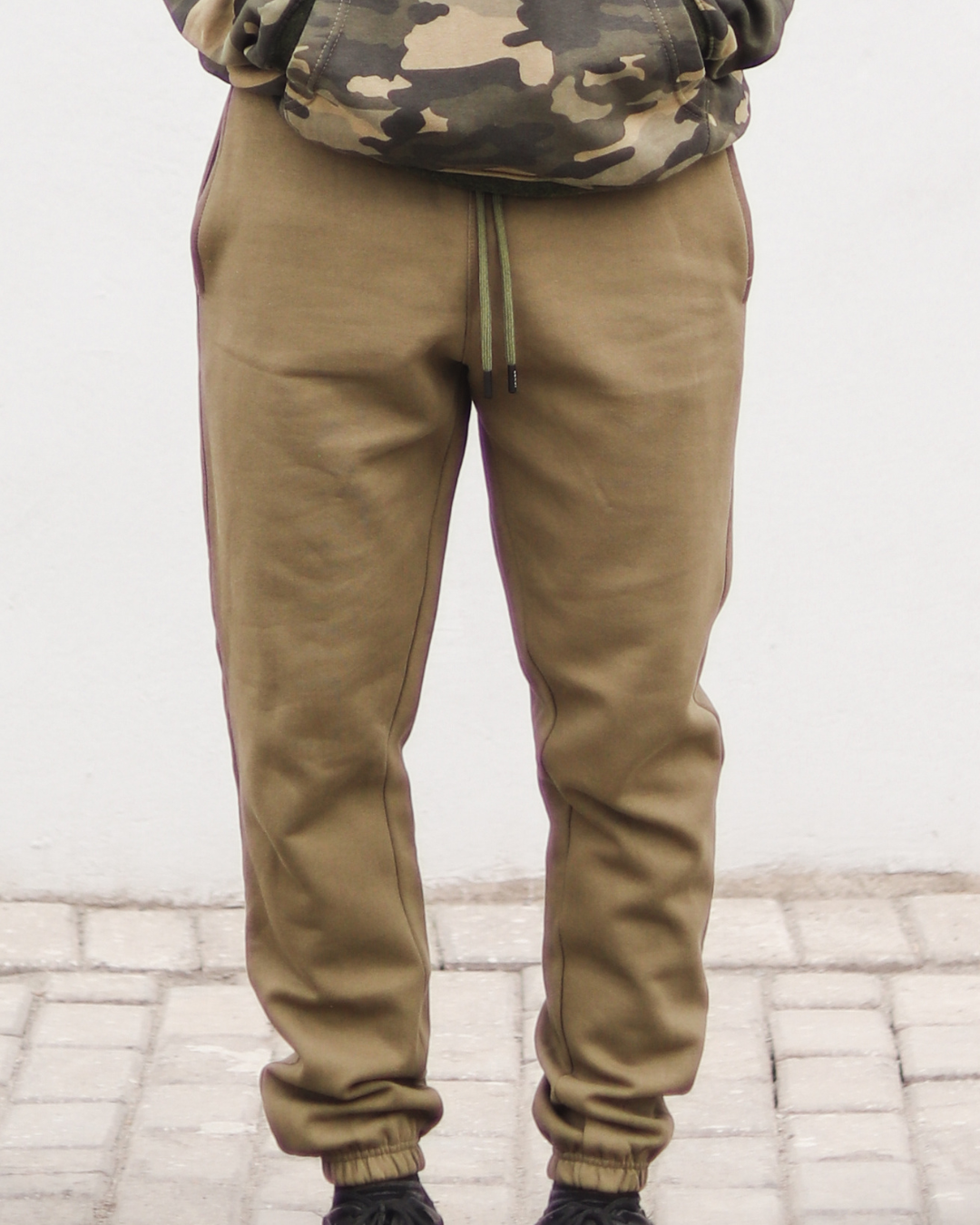 Army Green Unisex Sweatpants - Fleece (Winter-Friendly)