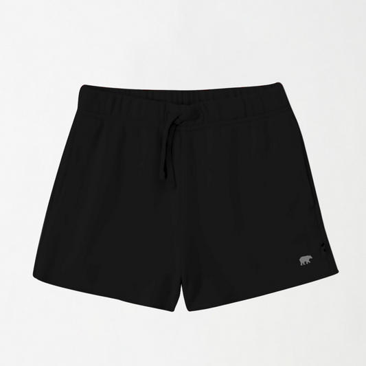 Black Unisex Kids Shorts