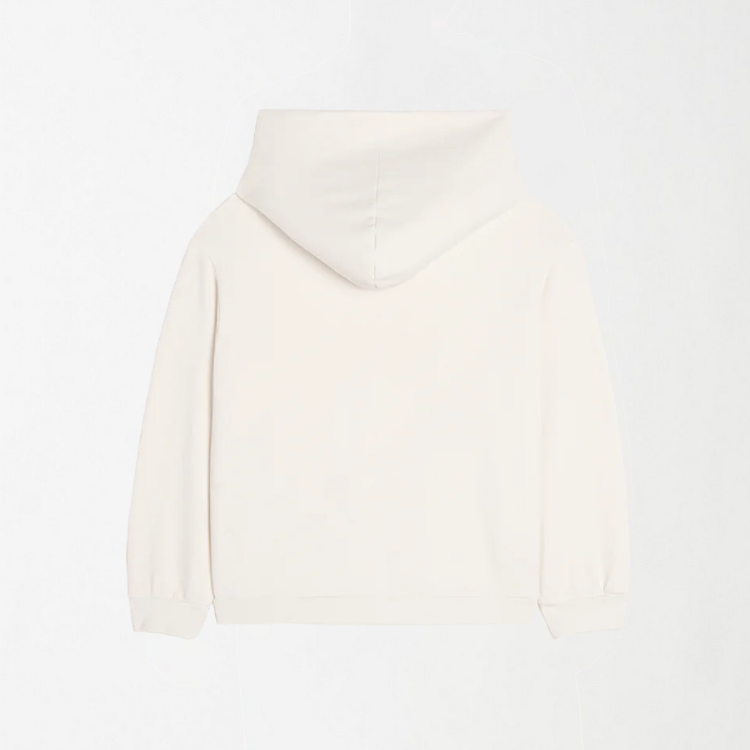 White Unisex Kids Hoodie