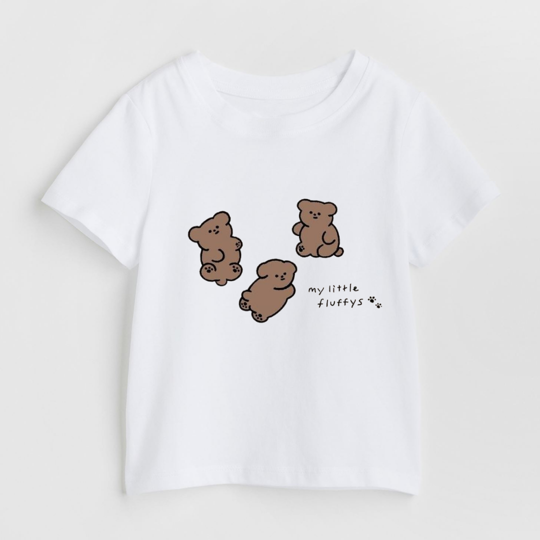 My Little Fluffys - White Unisex Kids T-Shirt