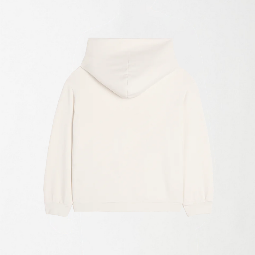 Plain white zipper hoodie sales