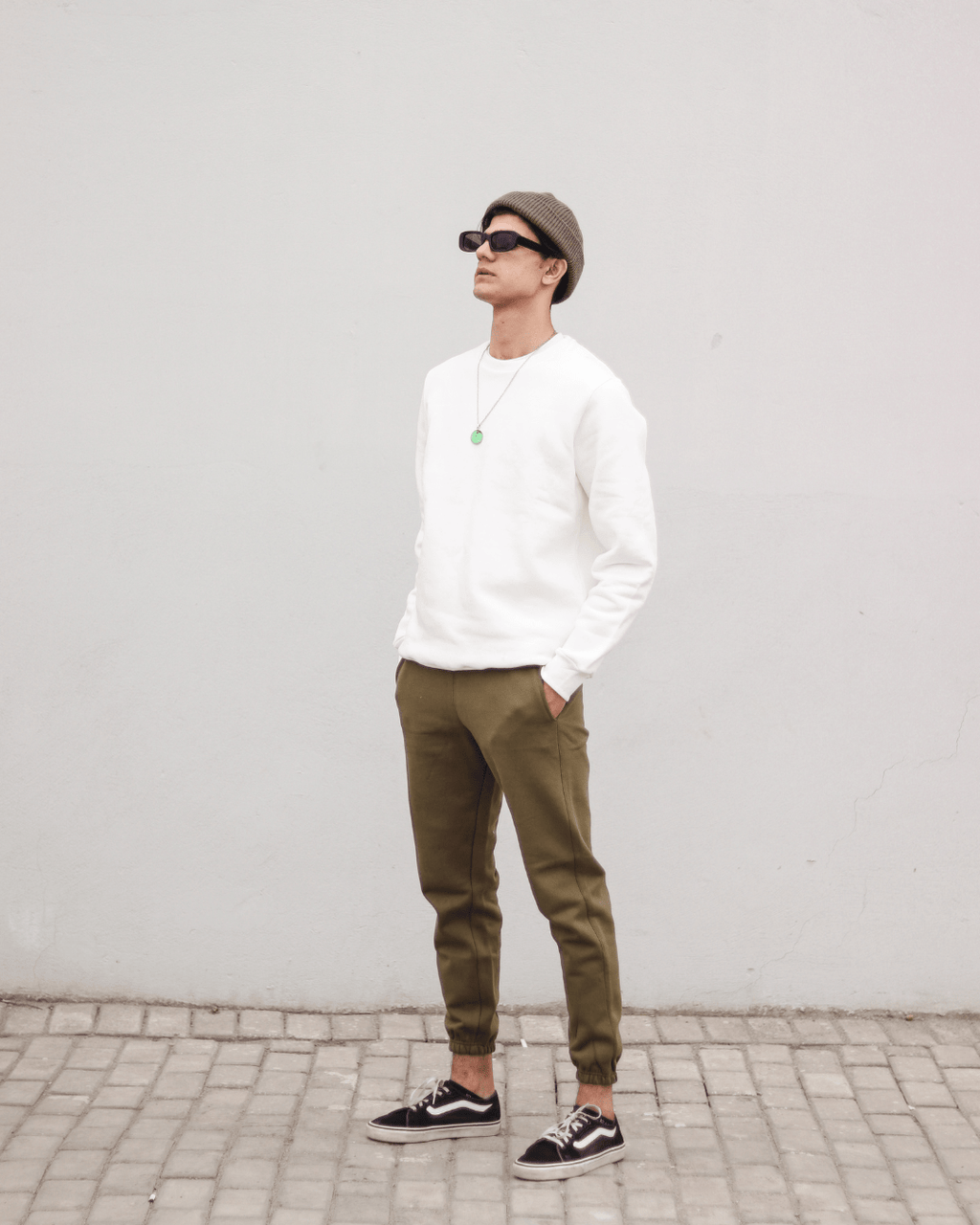 Army Green Unisex Sweatpants - Fleece (Winter - Friendly) XS - Premium Unisex Sweatpants | LEKSI Pakistan