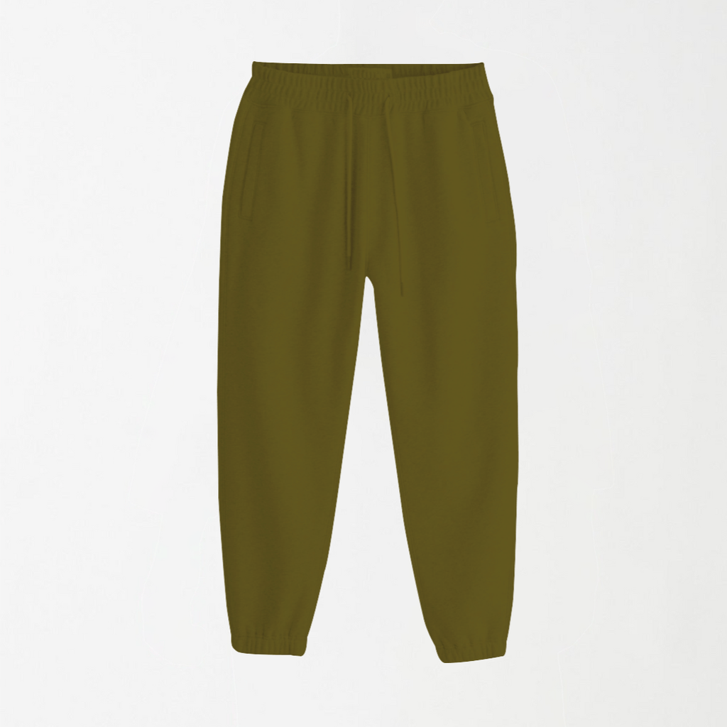 Army Green Unisex Sweatpants - Fleece (Winter - Friendly) XS - Premium Unisex Sweatpants | LEKSI Pakistan