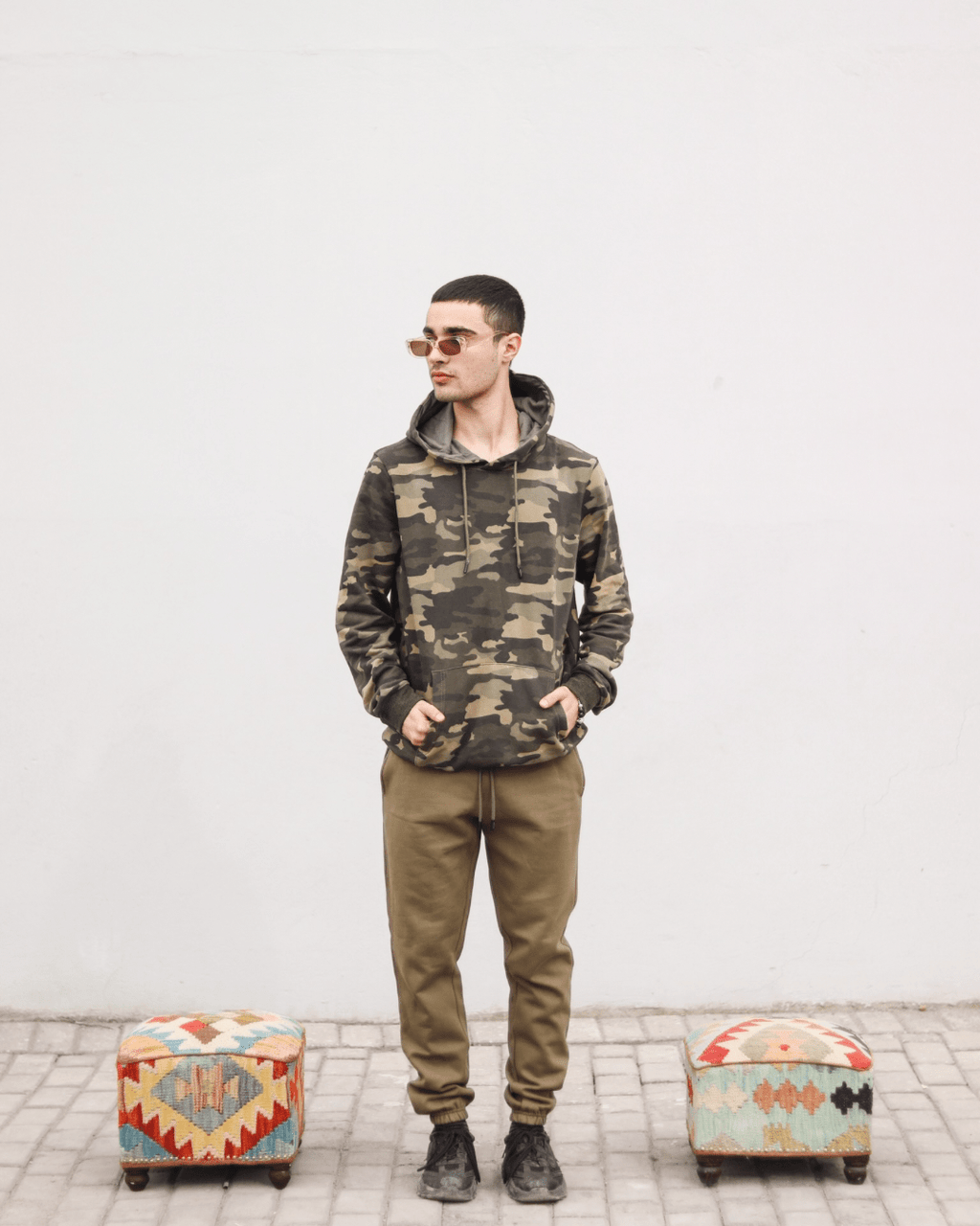Army Green Unisex Sweatpants - Fleece (Winter - Friendly) XS - Premium Unisex Sweatpants | LEKSI Pakistan