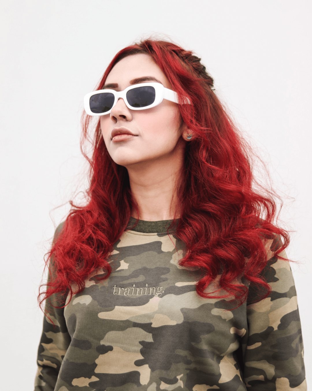 Army Print Unisex Sweatshirt or Hoodie - MOOD (Training) XS - Premium Unisex | LEKSI Pakistan