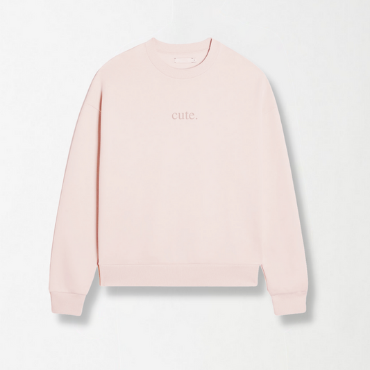 Baby Pink Unisex Sweatshirt - MOOD (Cute)