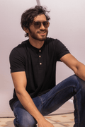 Black Henley T-Shirt S - Premium Unisex Men's T-Shirt | LEKSI Pakistan