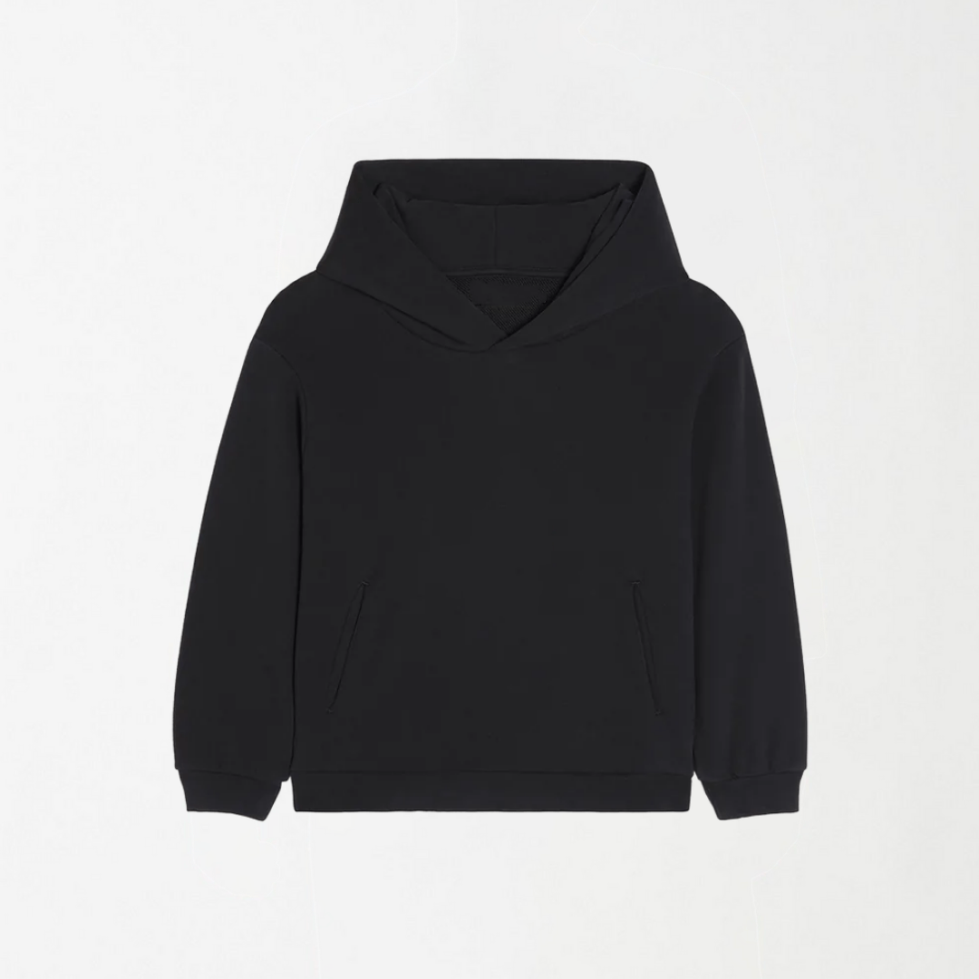 Black Unisex Kids Hoodie 3 - 6 Months - Premium Unisex | LEKSI Pakistan