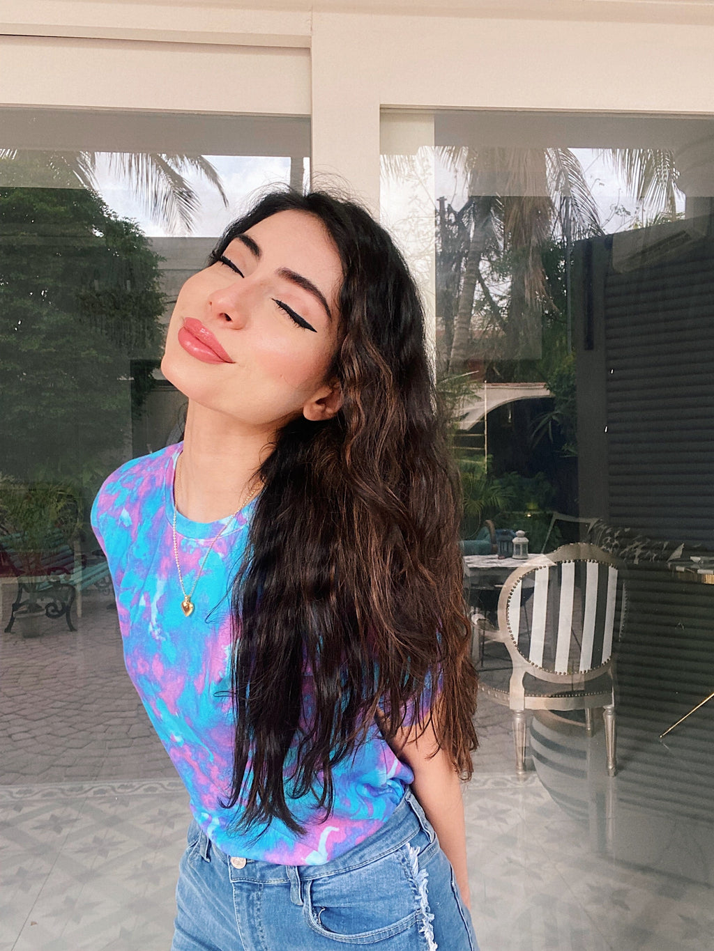 Blue and Purple Mirage T-Shirt XS - Premium Unisex | LEKSI Pakistan