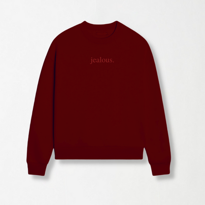 Burgundy Unisex Sweatshirt - MOOD (Jealous)