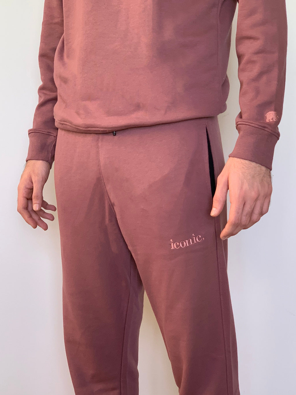 Cinnamon Brown Unisex Sweatpants - MOOD (Iconic) XS - Premium Unisex Sweatpants | LEKSI Pakistan