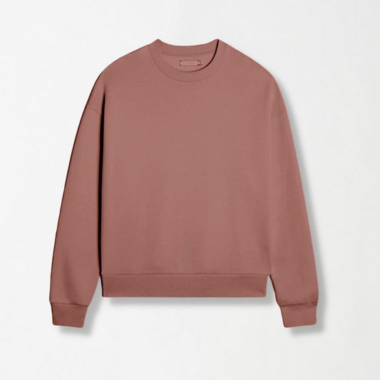 Cinnamon Brown Unisex Fleece Sweatshirt