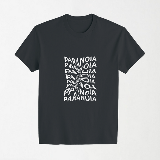 Paranoia - Grey Round Neck Unisex T-Shirt