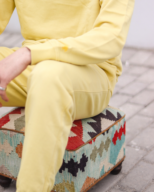 Mustard Yellow Unisex Sweatpants - French Terry (Summer-Friendly)
