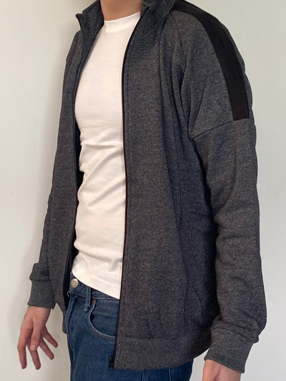 Grey Marl Zipper Jacket