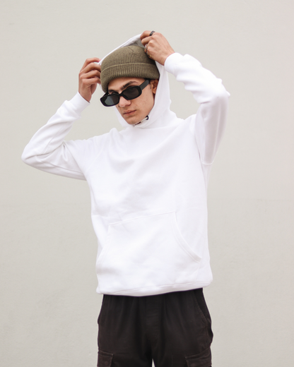 White Unisex Hoodie