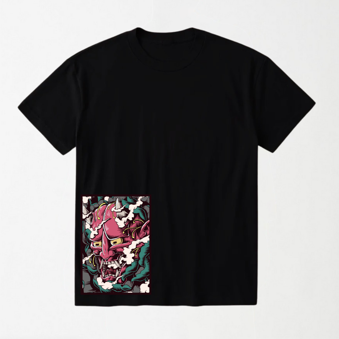 Devil - Black Round Neck Unisex T-Shirt