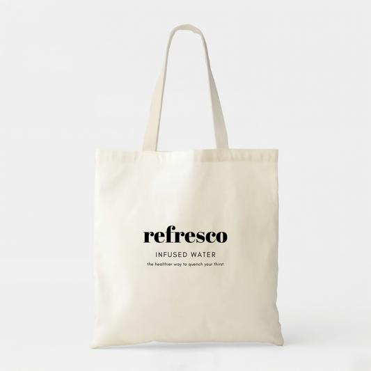 Refresco - White Cotton Tote Bag