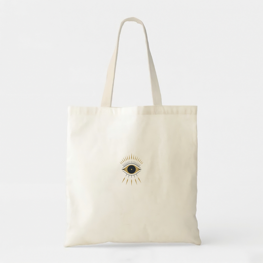 Astrology Eye - White Cotton Tote Bag