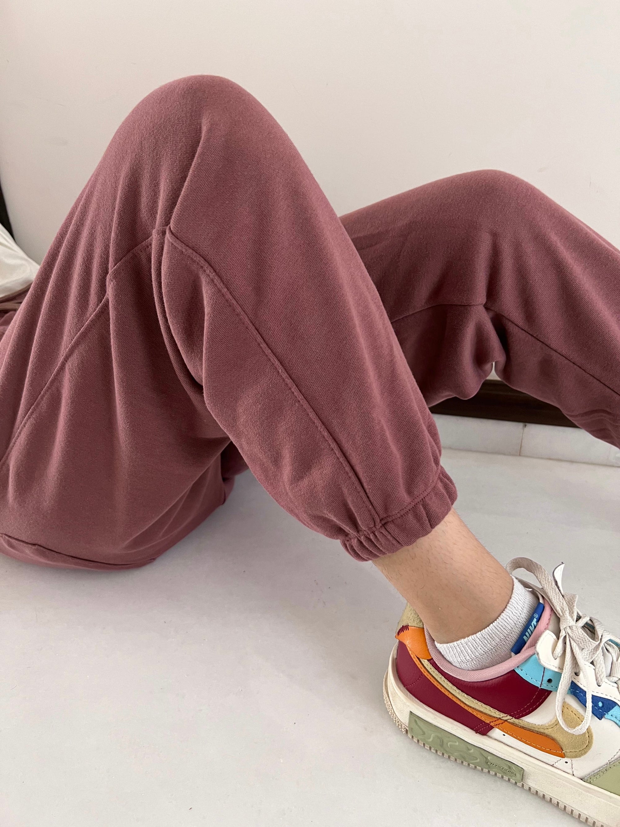 Cinnamon Brown Unisex Fleece Sweatpants (Winter-Friendly)