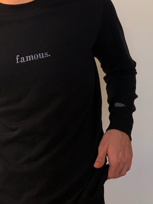 Black Unisex Sweatshirt - MOOD (Famous)