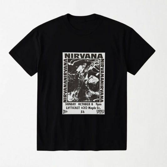 Nirvana - Round Neck Unisex T-Shirt