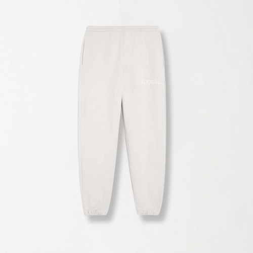Off White Unisex French - Terry Sweatpants - MOOD (Iconic) (Summer - Friendly) XS - Premium Unisex Sweatpants | LEKSI Pakistan