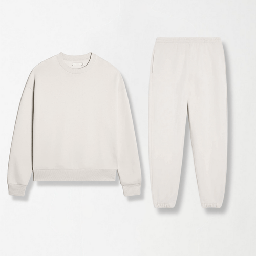 Off White Unisex Sweat Set XS - Premium Unisex | LEKSI Pakistan