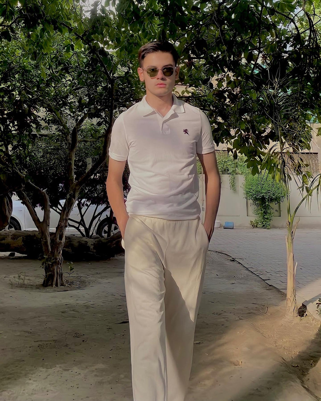 Off White Unisex Sweatpants - French Terry (Summer - Friendly) XS - Premium Unisex Sweatpants | LEKSI Pakistan