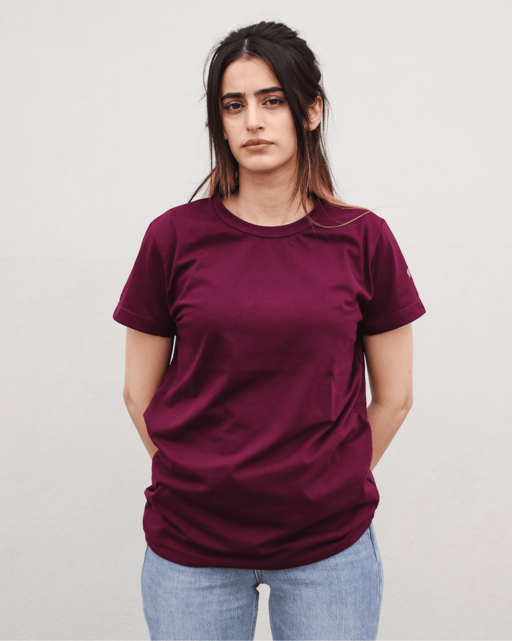 Purple - Plain Round Neck Unisex T-Shirt XXS - Premium Unisex | LEKSI Pakistan