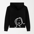 Stick Girl - Black Graphic Hoodie S - Premium Unisex | LEKSI Pakistan