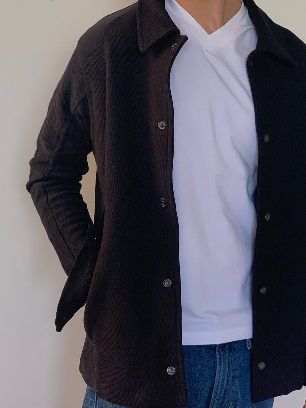 Twill Terry Black Jacket S - Premium Unisex | LEKSI Pakistan