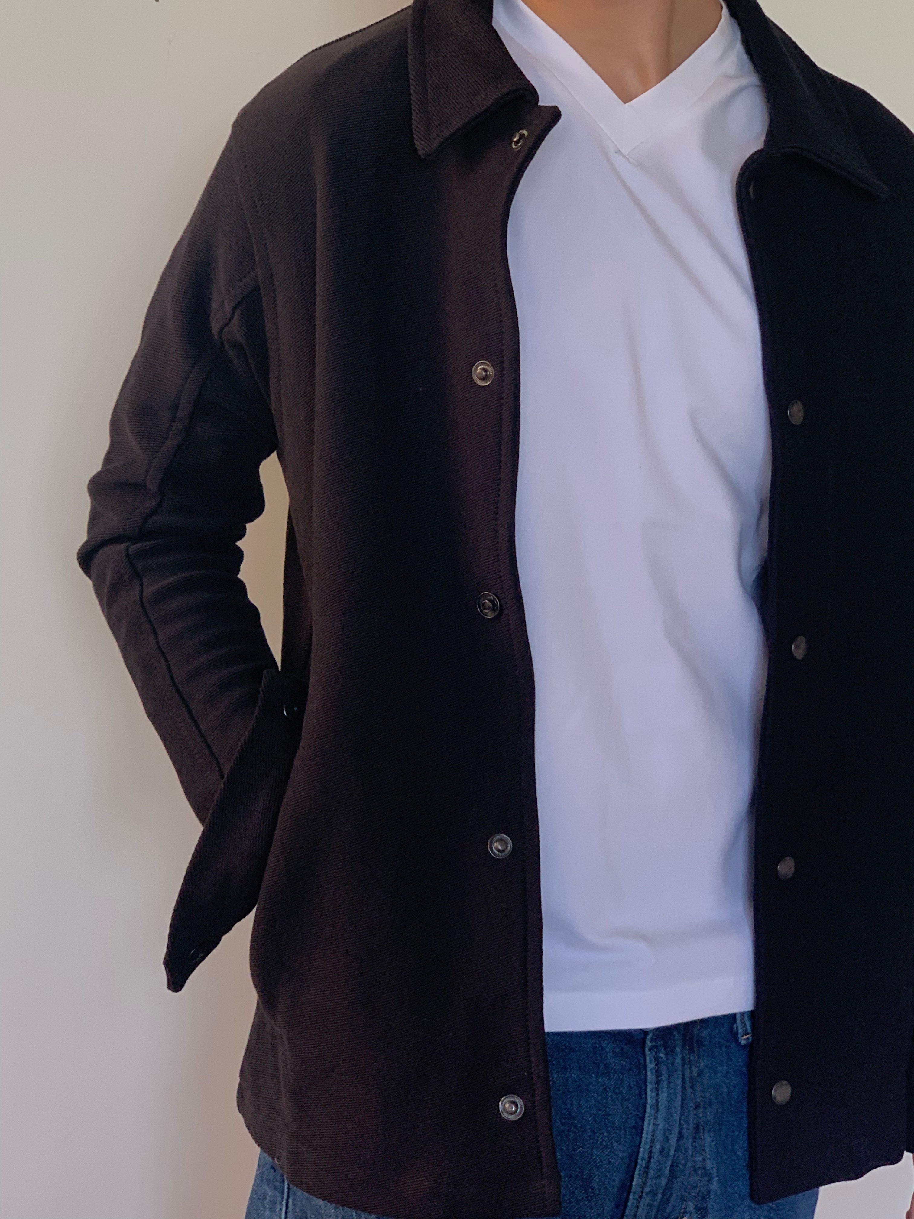 Twill Terry Black Jacket S - Premium Unisex | LEKSI Pakistan