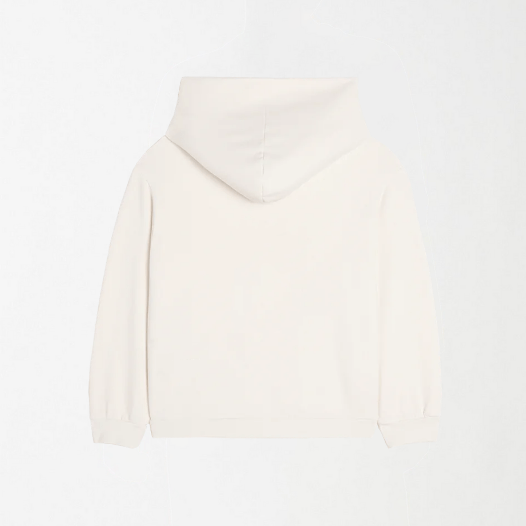 White Unisex Kids Hoodie 3 - 6 Months - Premium Unisex | LEKSI Pakistan