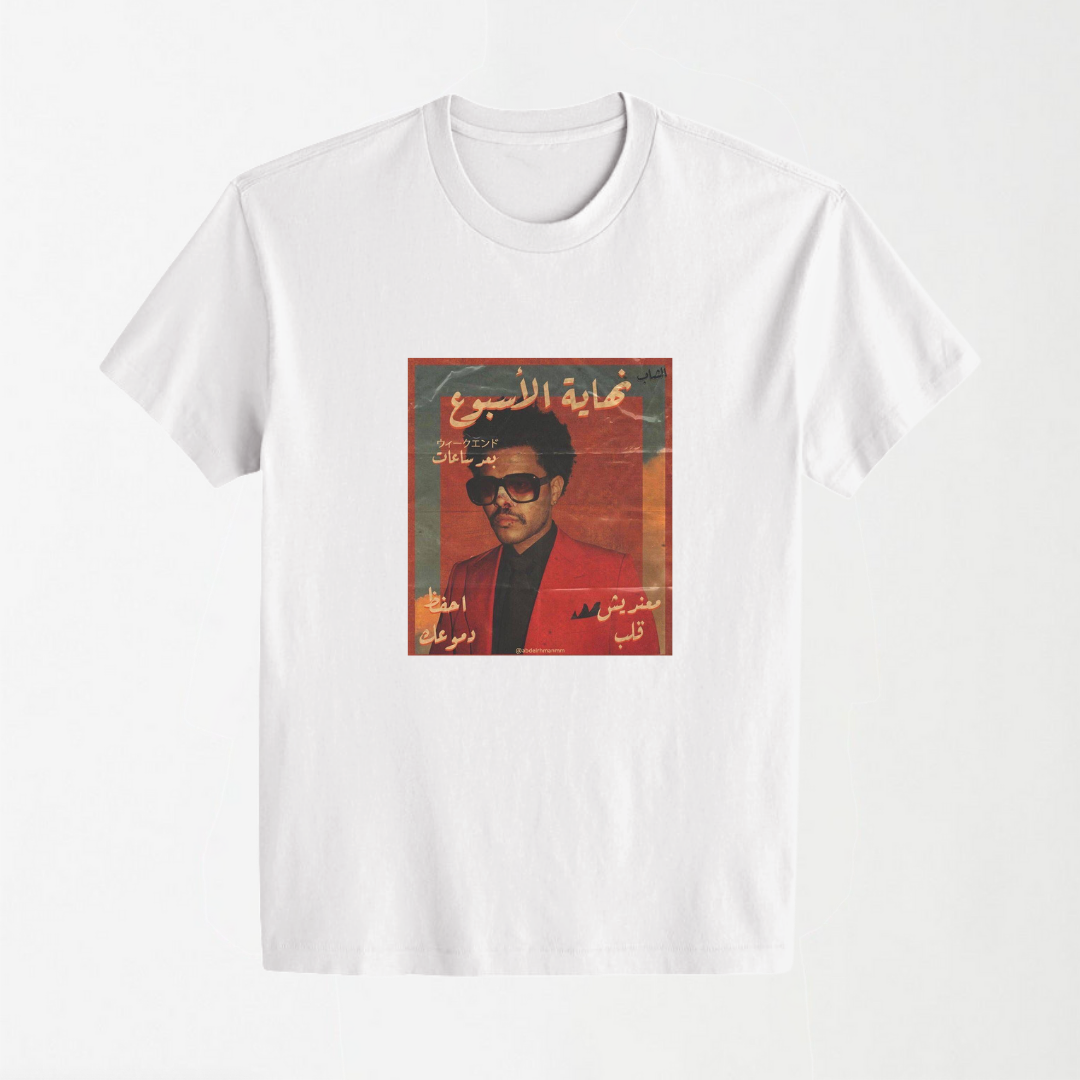 The Weeknd 3 - White Round Neck Unisex T-Shirt